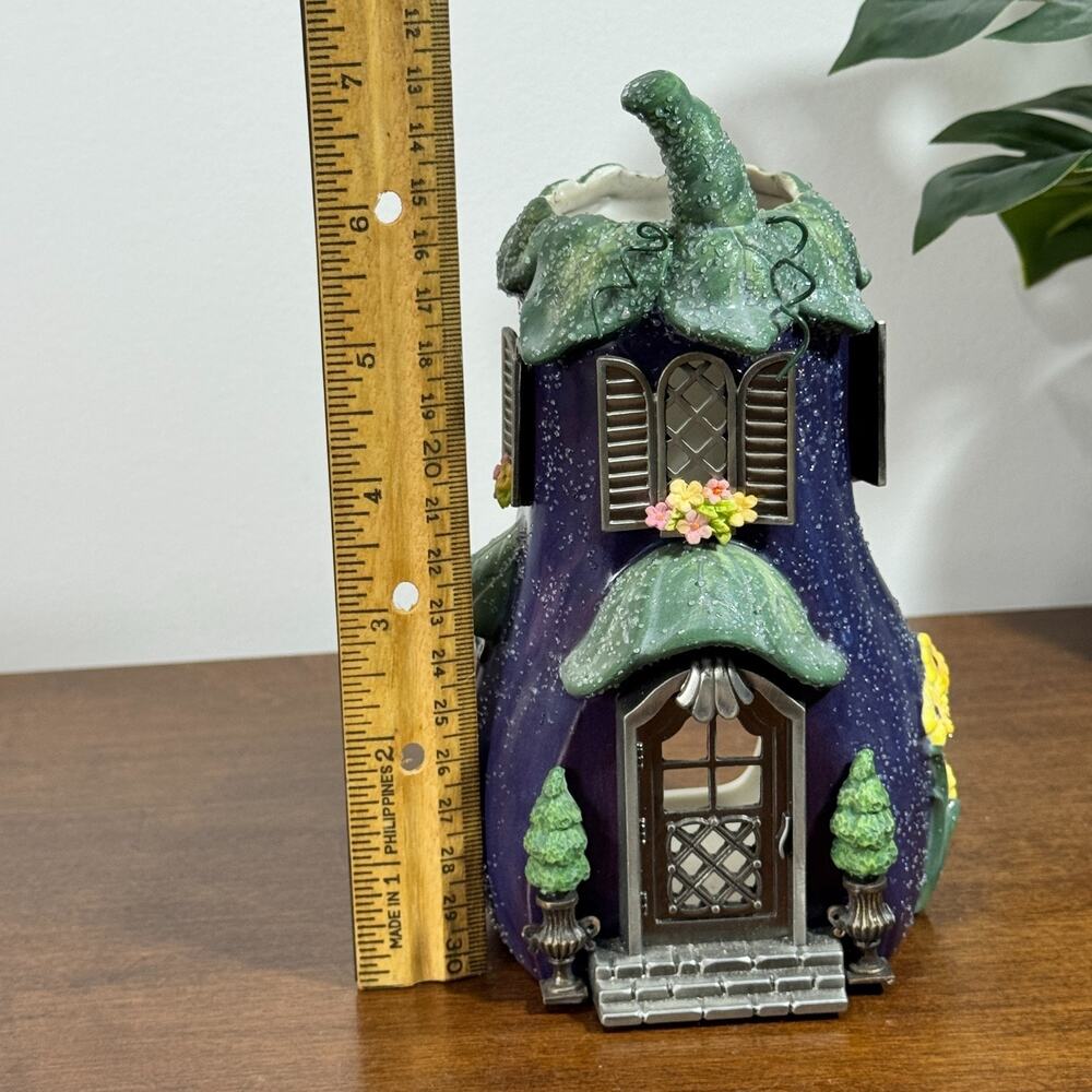 Partylite Eggplant Villa Cottage Tealight Votive Candle Holder Fall Harvest - Picture 5 of 6